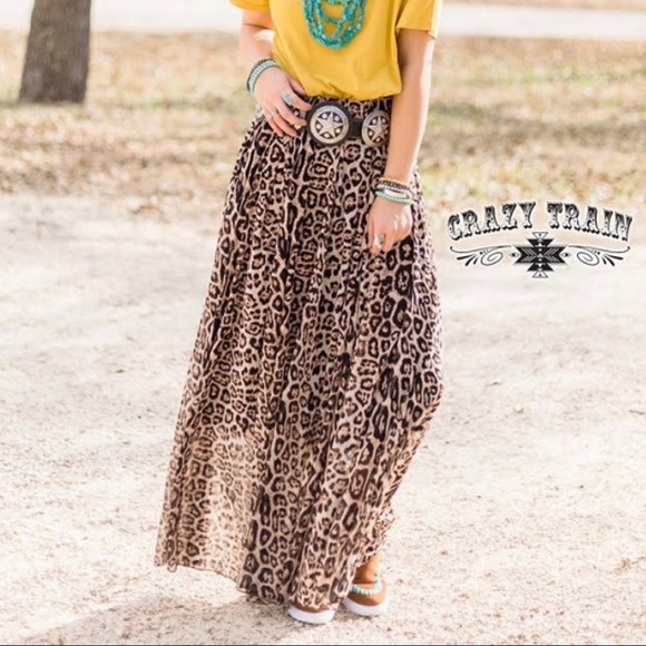 Crazy Train Dresses & Skirts - Crazy Train Midland Maxi - Leopard